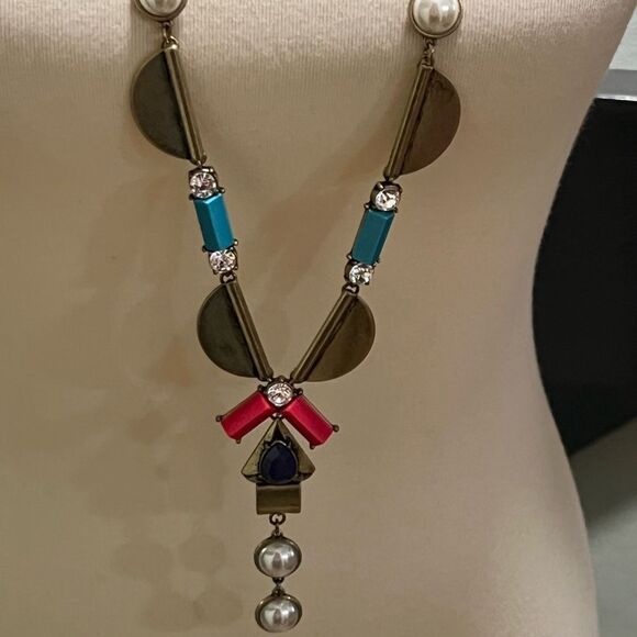 Premier Designs “Pop Art” Colorful Geometric Pendant Necklace #PDNK2 - Picture 6 of 8